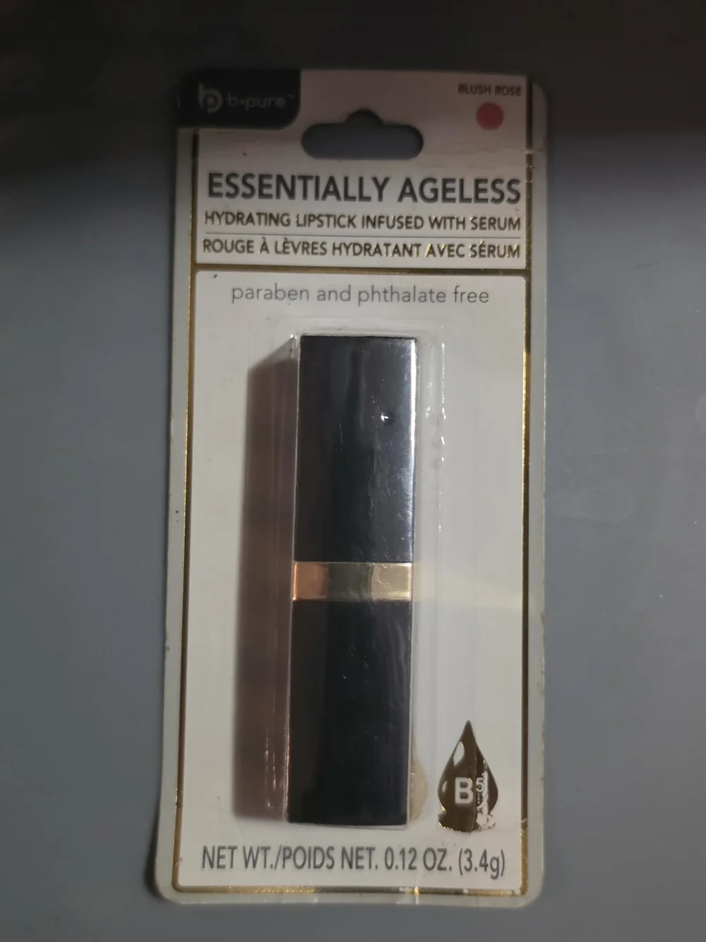 Essentially Ageless Hydrating Lipstick Infused W/ Serum — Blush Rose 0.12oz
